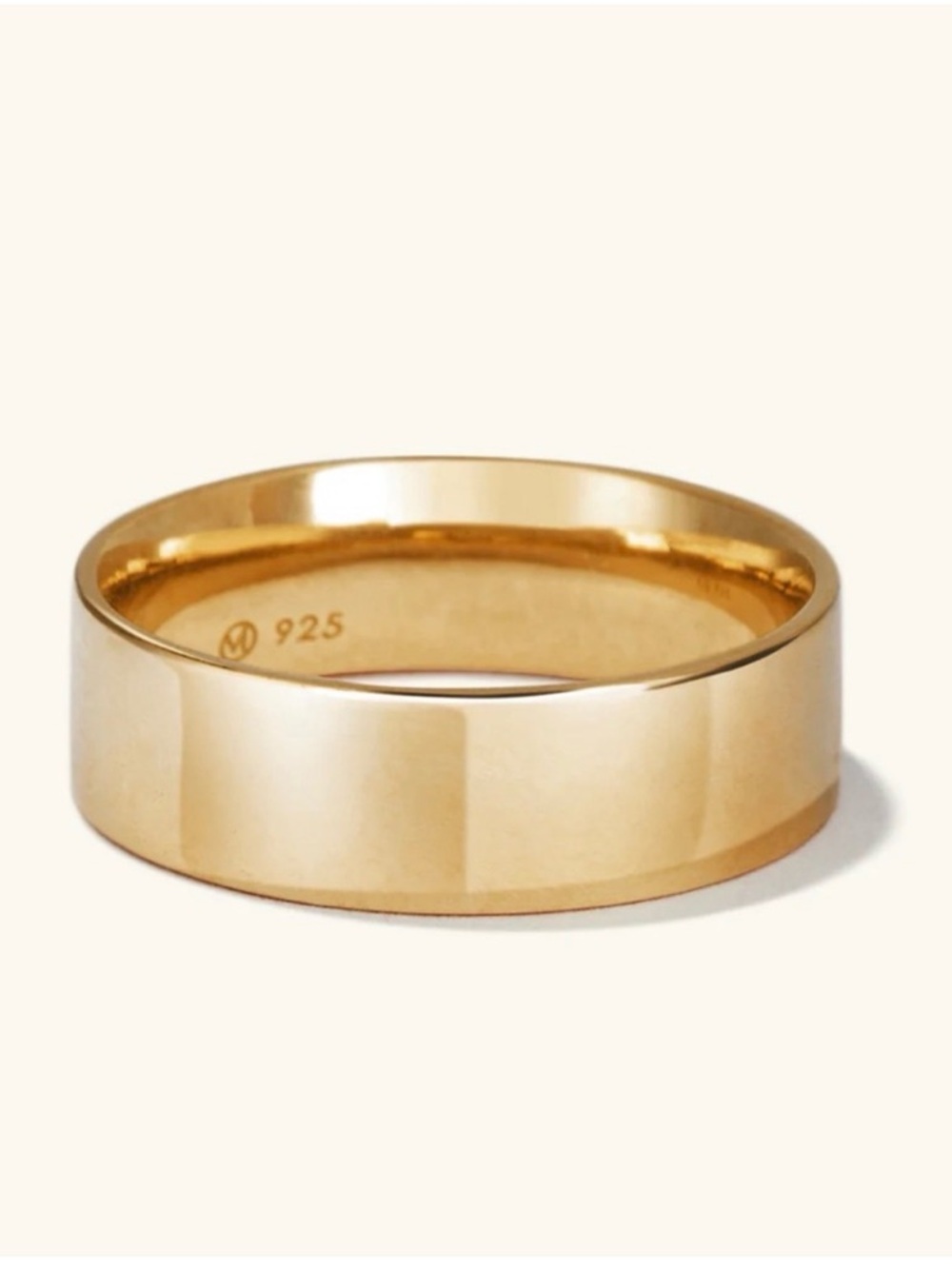 Mejuri Gold Wide Band Ring